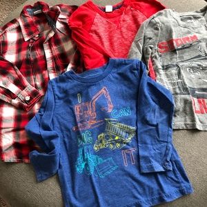 Jumping beans boys long sleeve shirts